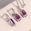 18ct Amethyst Earrings