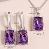 18ct Amethyst Earrings