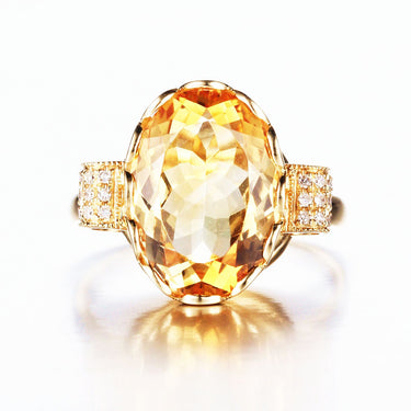 5.5ct Citrine Ring