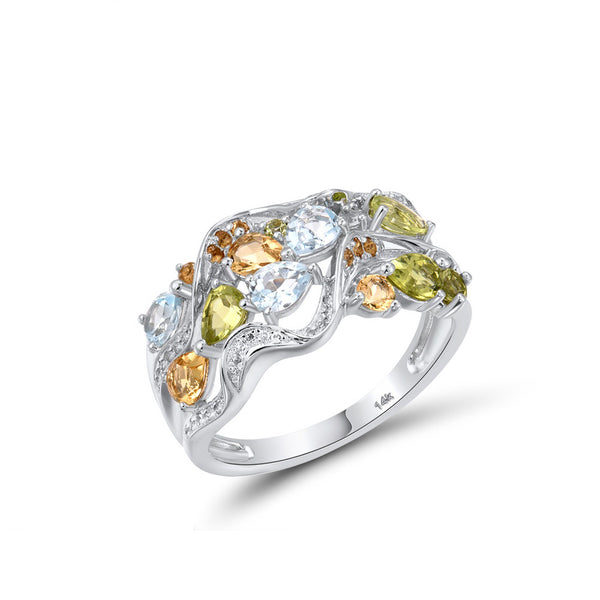 0.76ct Peridot Ring