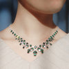 925 Silver Emerald Necklace