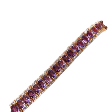 24ct Amethyst Bracelet