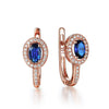 14k Gold Sapphire Earrings