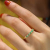 18k Gold Emerald Ring