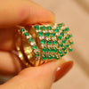 18k Gold Emerald Ring