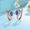 14k Gold Sapphire Earrings