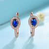 14k Gold Sapphire Earrings