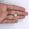 Undrilled Natural White Pearl, 3.18ct - Mined in Basra | Certified by PTL