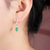 2.85ct Emerald Earrings