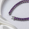 925 Silver Amethyst Bracelet