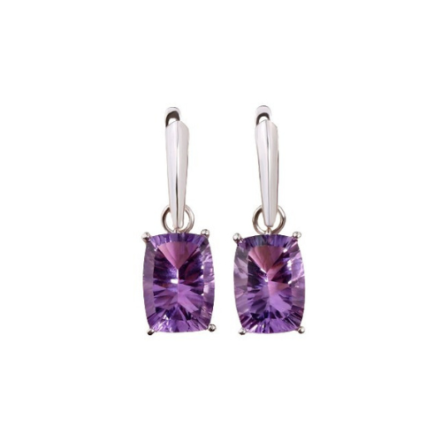 18ct Amethyst Earrings