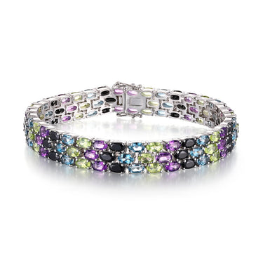 925 Silver Amethyst Bracelet